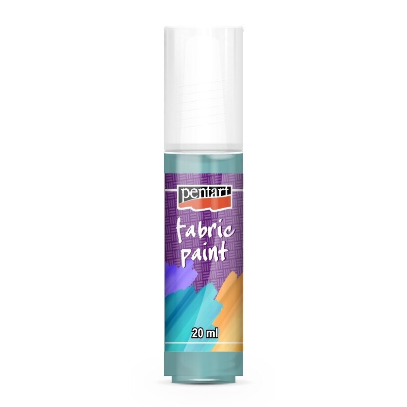 Vopsea pentru textile pe baza de apa Pentart - menta, 20 ml