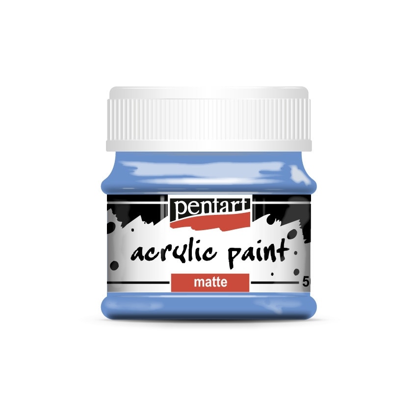 Vopsea acrilica mata pe baza de apa Pentart - afine, 50 ml