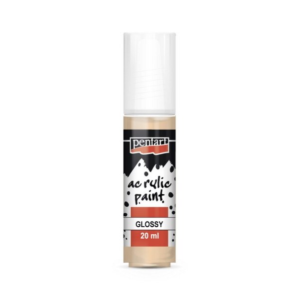 Vopsea acrilica lucioasa pe baza de apa Pentart - pudra compacta, 20 ml