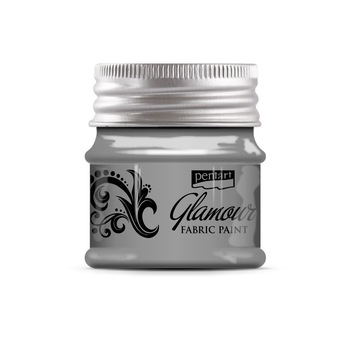 Vopsea pentru textile GLAMOUR, Pentart - argintiu, 50 ml Vopsea pentru textile GLAMOUR, Pentart - argintiu, 50 ml