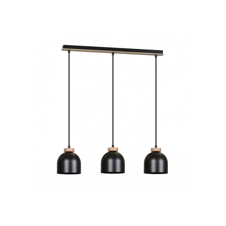 Полилей Emibig Domino, 3X60W, Черен