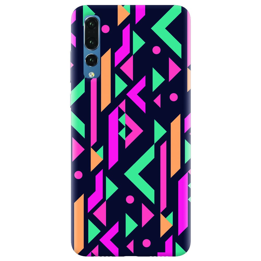 Husa silicon pentru Huawei P20 Pro, Alien Geometrics