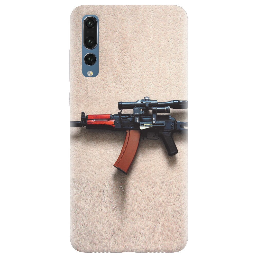 Husa silicon pentru Huawei P20 Pro, AK Kalashnikov Gun Of Military