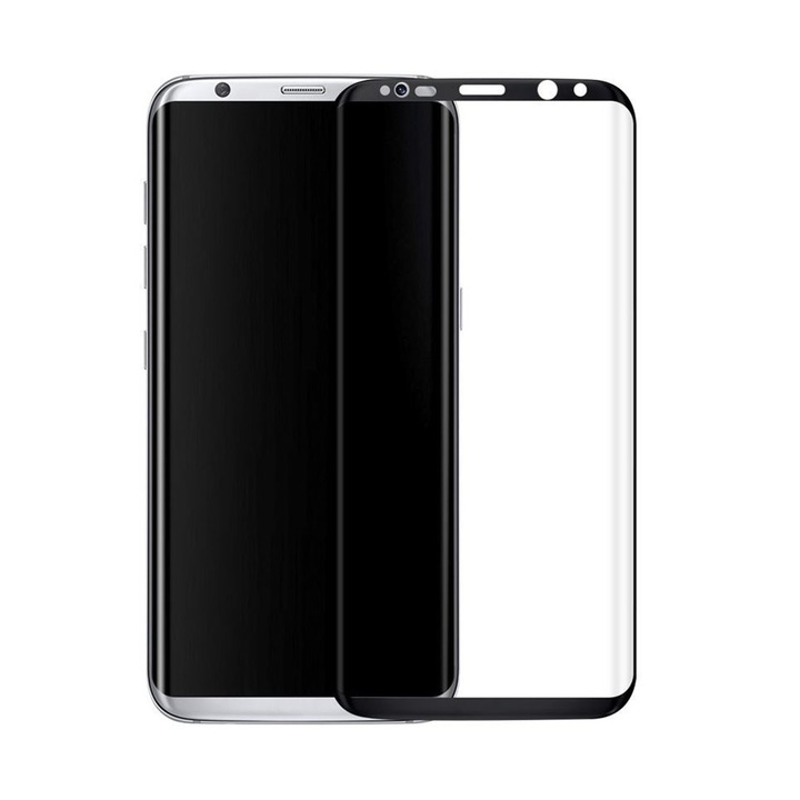 Стъклен протектор, Delphi, Full Glue, За Samsung Galaxy S9, 0.3mm, Черен - 52429