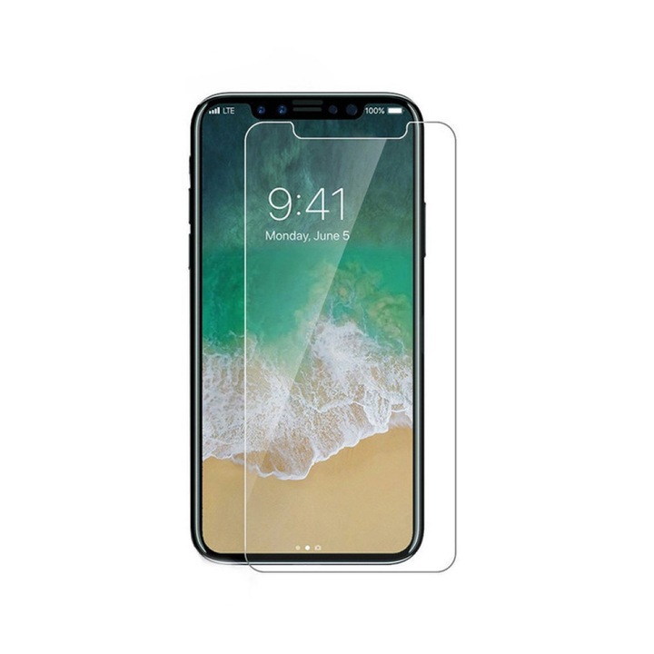 Folie protectie ecran, Remax, Sticla, pentru iPhone X / XS / 11 Pro, 2.5D, 0.3 mm, Transparent