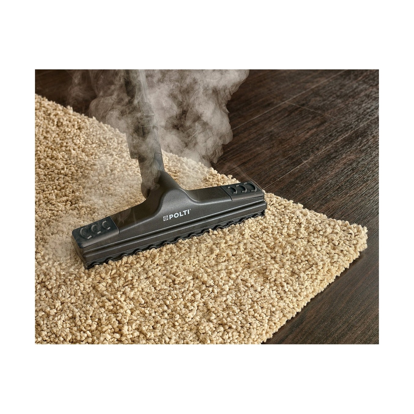 Aspirator cu abur Polti Vaporetto Lecoaspira FAV 80, 2450 W, 6 bar, 120g/min, functie de spalare / uscare si filtrare prin apa, Alb/Verde
