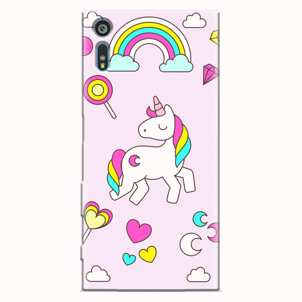 Husa silicon pentru Sony Xperia XR, Cute Unicorn