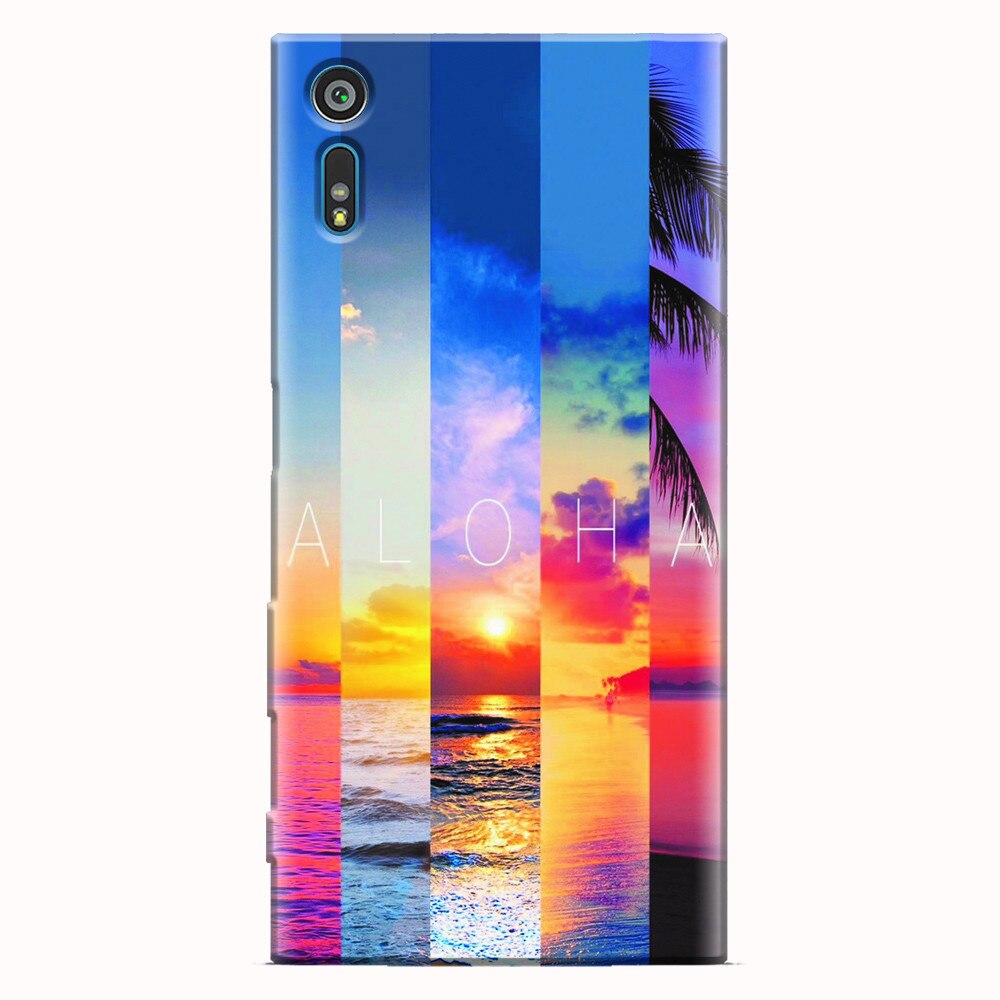 Husa silicon pentru Sony Xperia XR, Aloha Summer Stripes