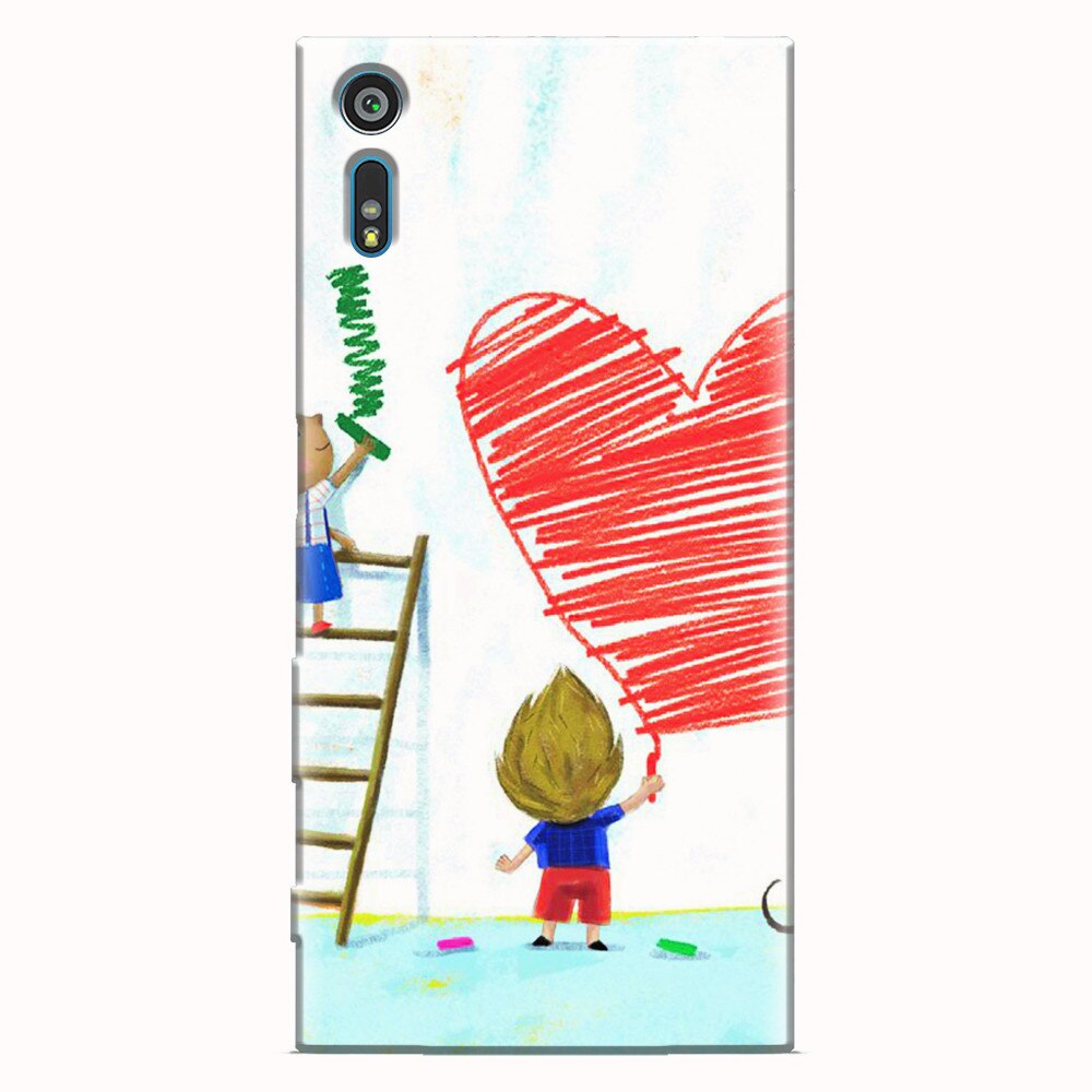 Husa silicon pentru Sony Xperia XR, I Love You Creatures