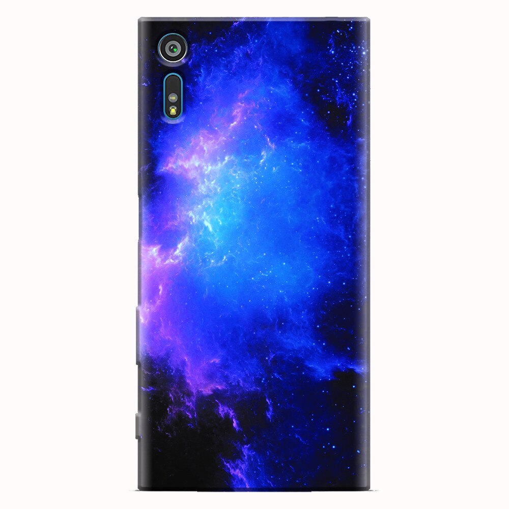 Husa silicon pentru Sony Xperia XR, Purple Space Nebula