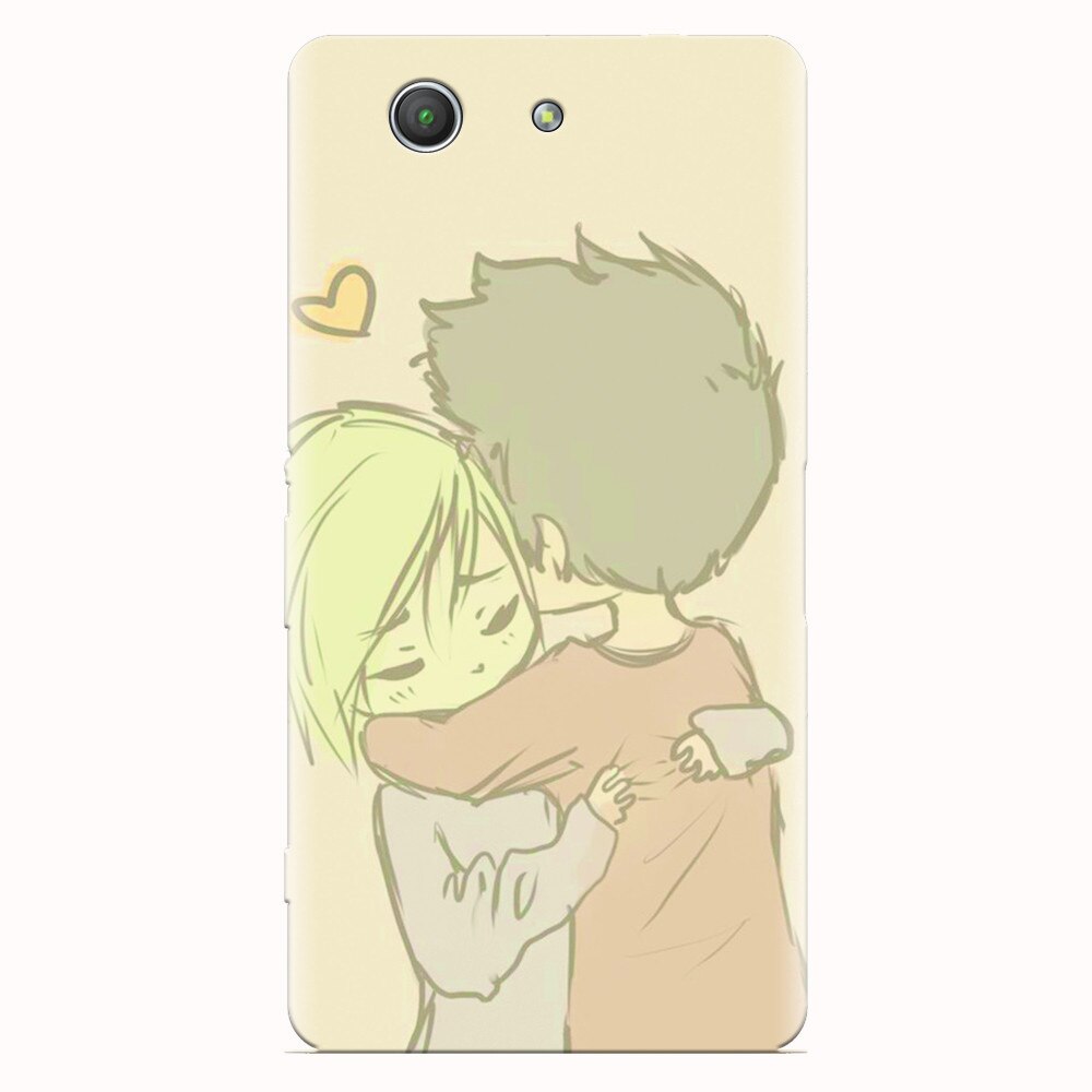 Husa silicon pentru Sony Xperia Z3 mini, Couple Hug
