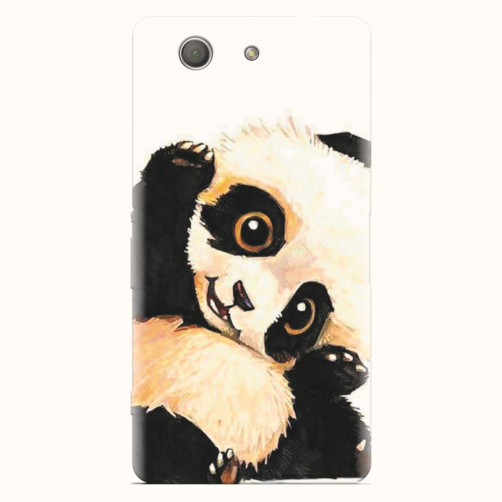 Husa silicon pentru Sony Xperia Z3 mini, Baby Panda 002