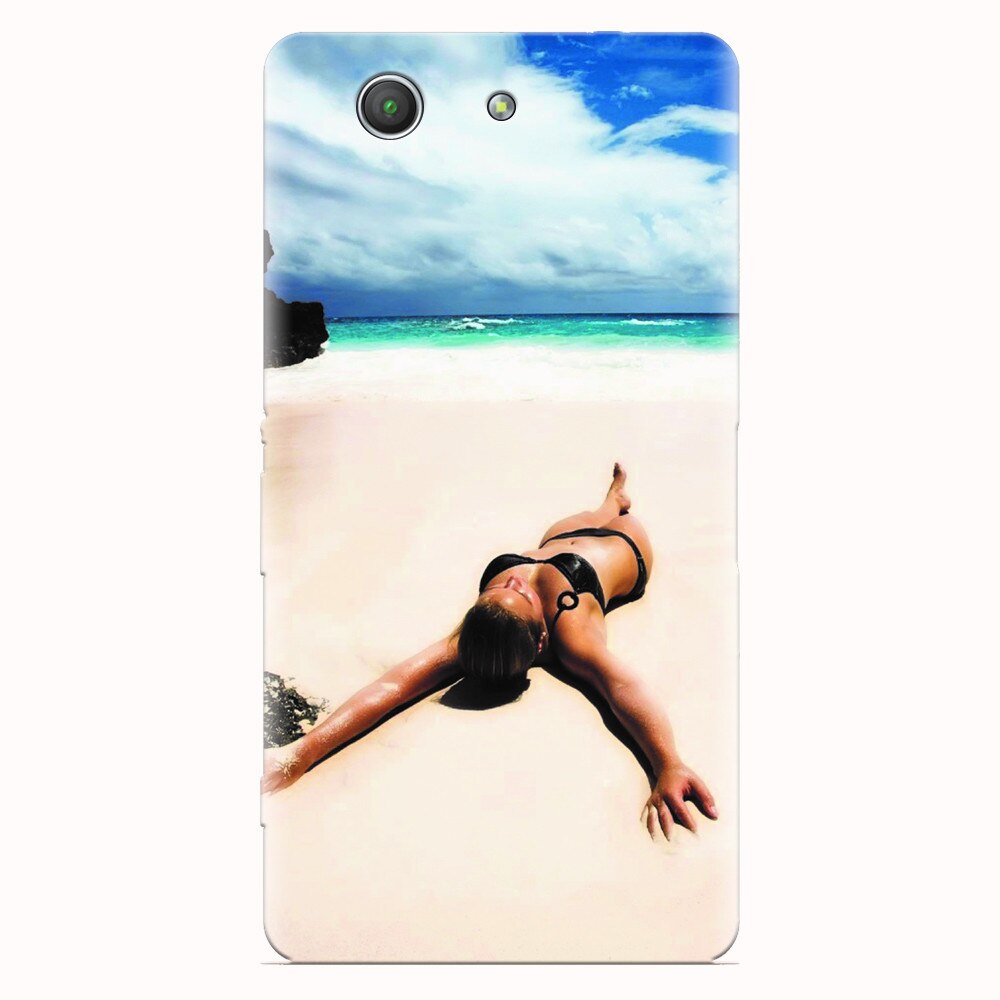 Husa silicon pentru Sony Xperia Z3 mini, Beach Lounging