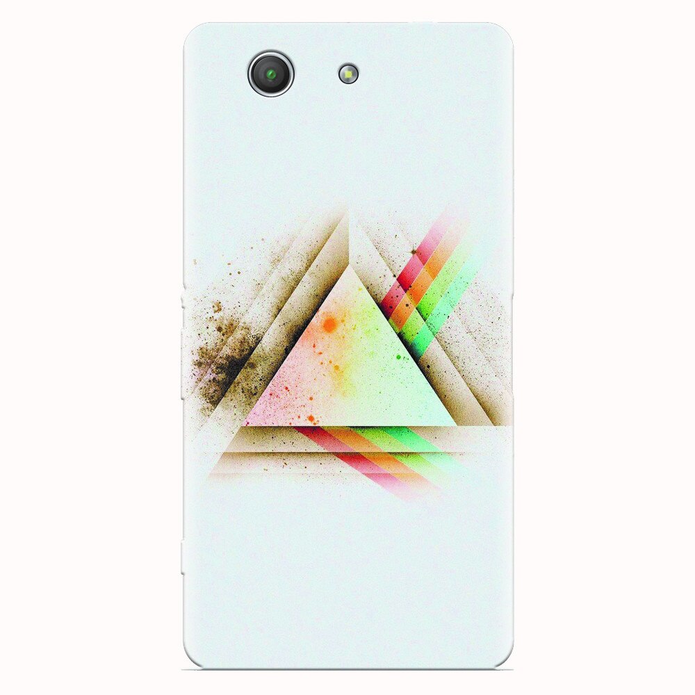 Husa silicon pentru Sony Xperia Z3 mini, Abstract Grunge Light Triangle