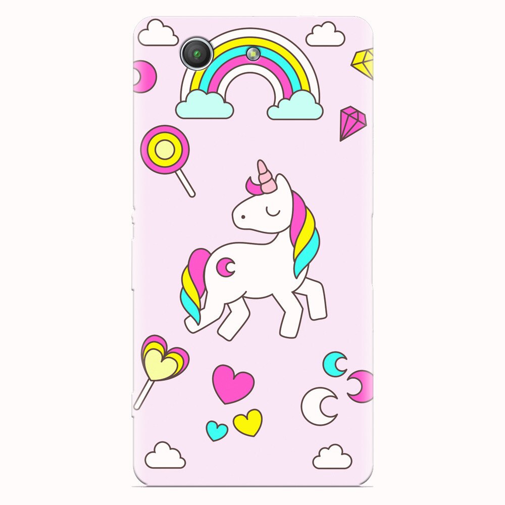 Husa silicon pentru Sony Xperia Z3 mini, Cute Unicorn