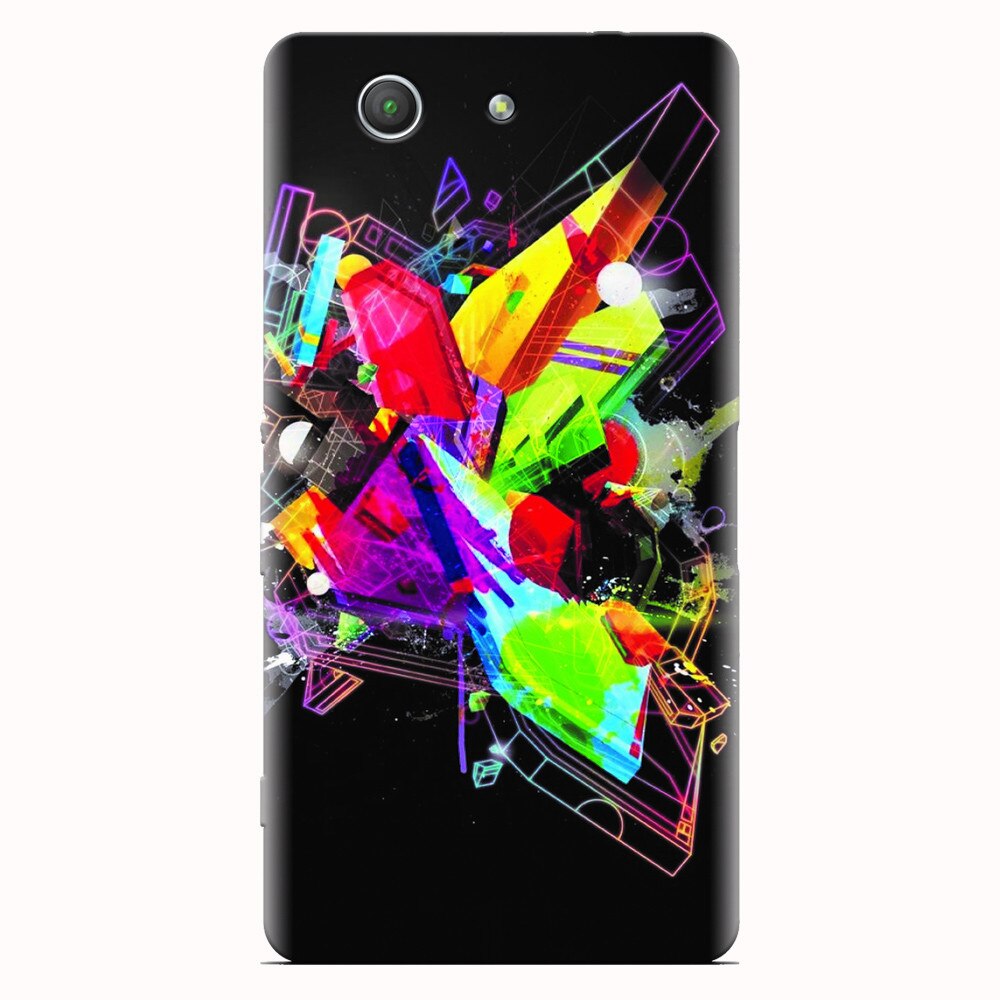 Husa silicon pentru Sony Xperia Z3 mini, Abstract Shape