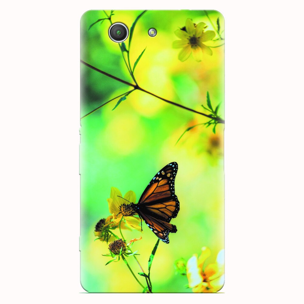 Husa silicon pentru Sony Xperia Z3 mini, Butterfly