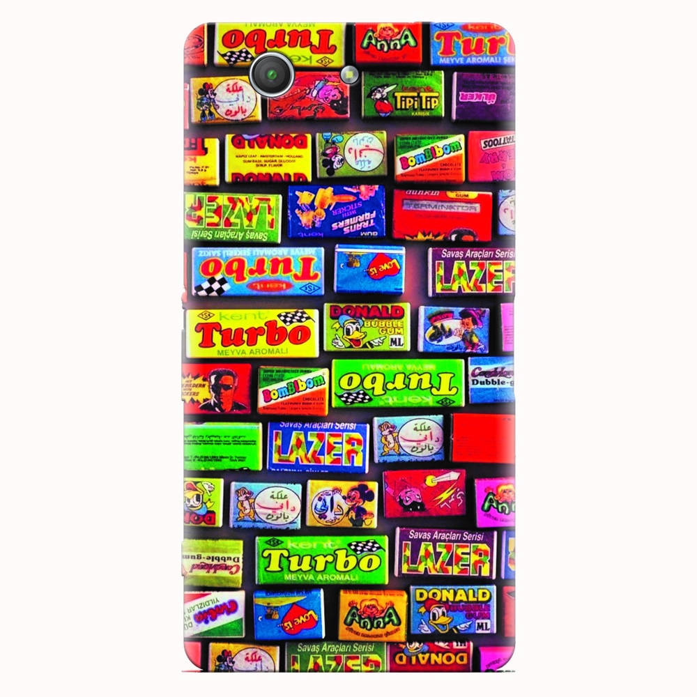 Husa silicon pentru Sony Xperia Z3 mini, Chewing Gum Turbo