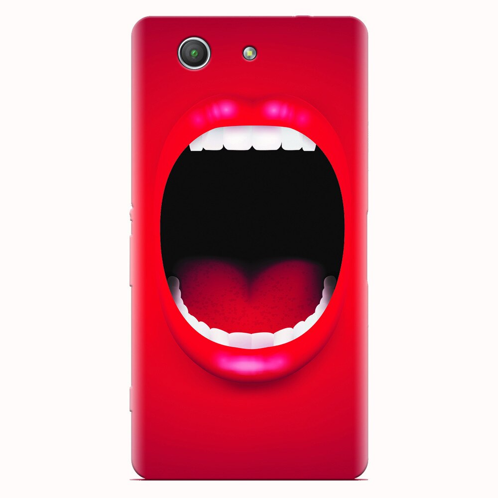 Husa silicon pentru Sony Xperia Z3 mini, Big Mouth