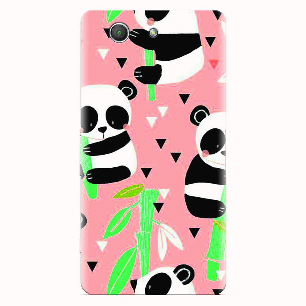 Husa silicon pentru Sony Xperia Z3 mini, Baby Panda 001