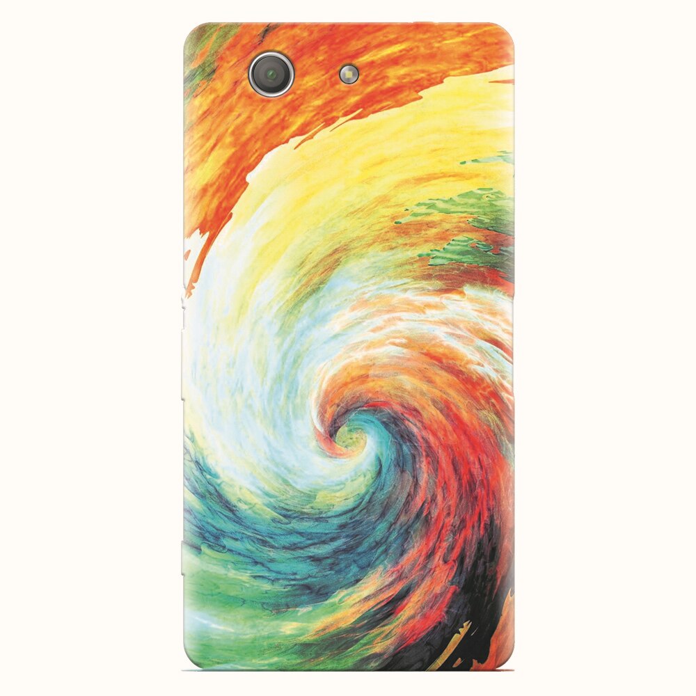 Husa silicon pentru Sony Xperia Z3 mini, Big Wave Painting