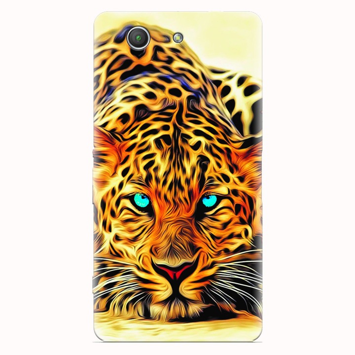 Husa silicon pentru Sony Xperia Z3 mini, Animal Tiger