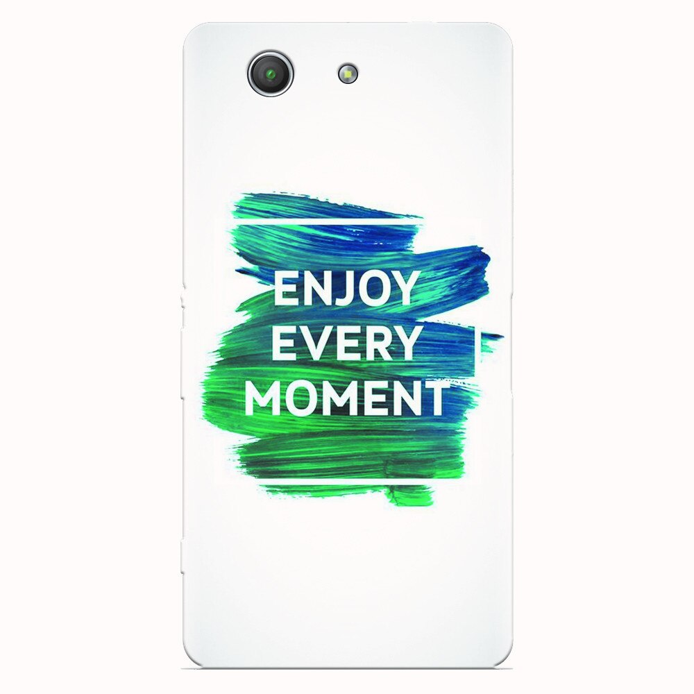 Husa silicon pentru Sony Xperia Z3 mini, Enjoy Every Moment Motivational