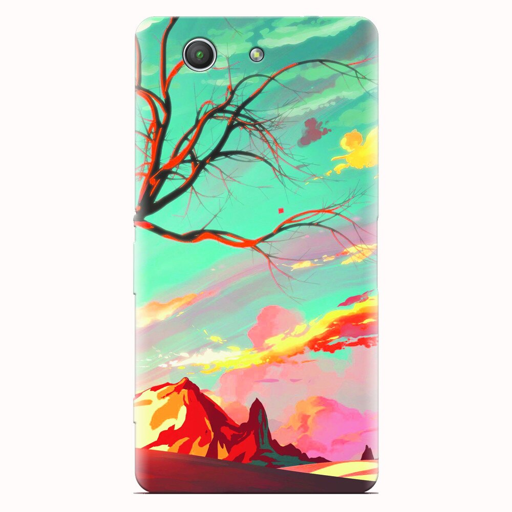 Husa silicon pentru Sony Xperia Z3 mini, Artistic Landscape