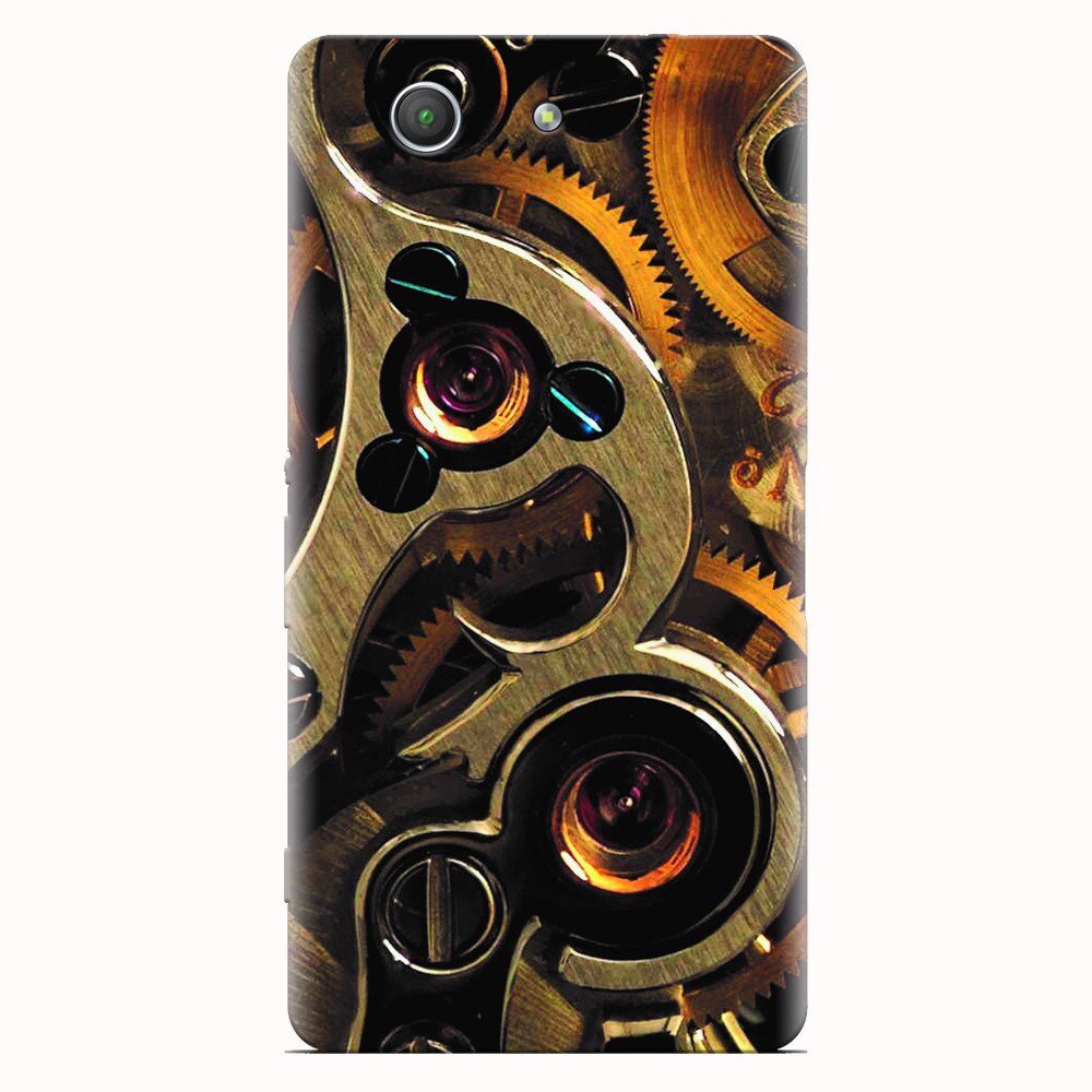 Husa silicon pentru Sony Xperia Z3 mini, Clock Mechanism