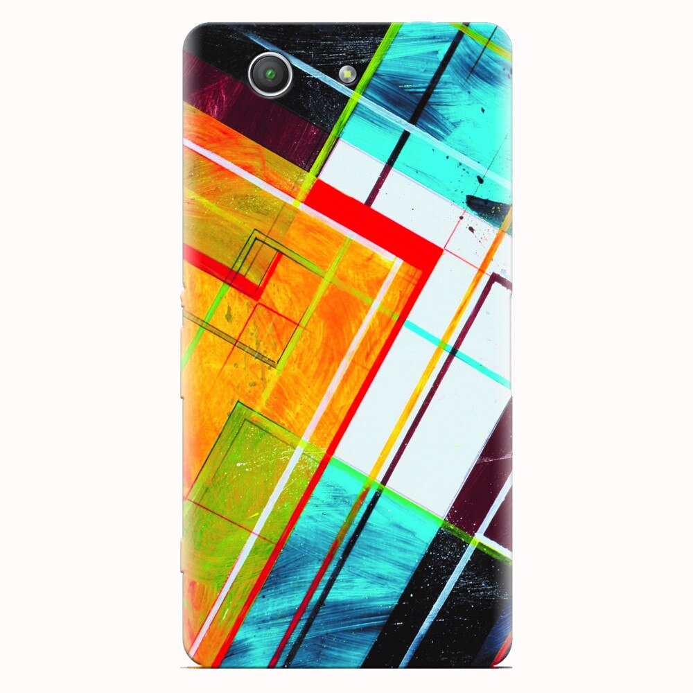 Husa silicon pentru Sony Xperia Z3 mini, Abstraction Color Shape