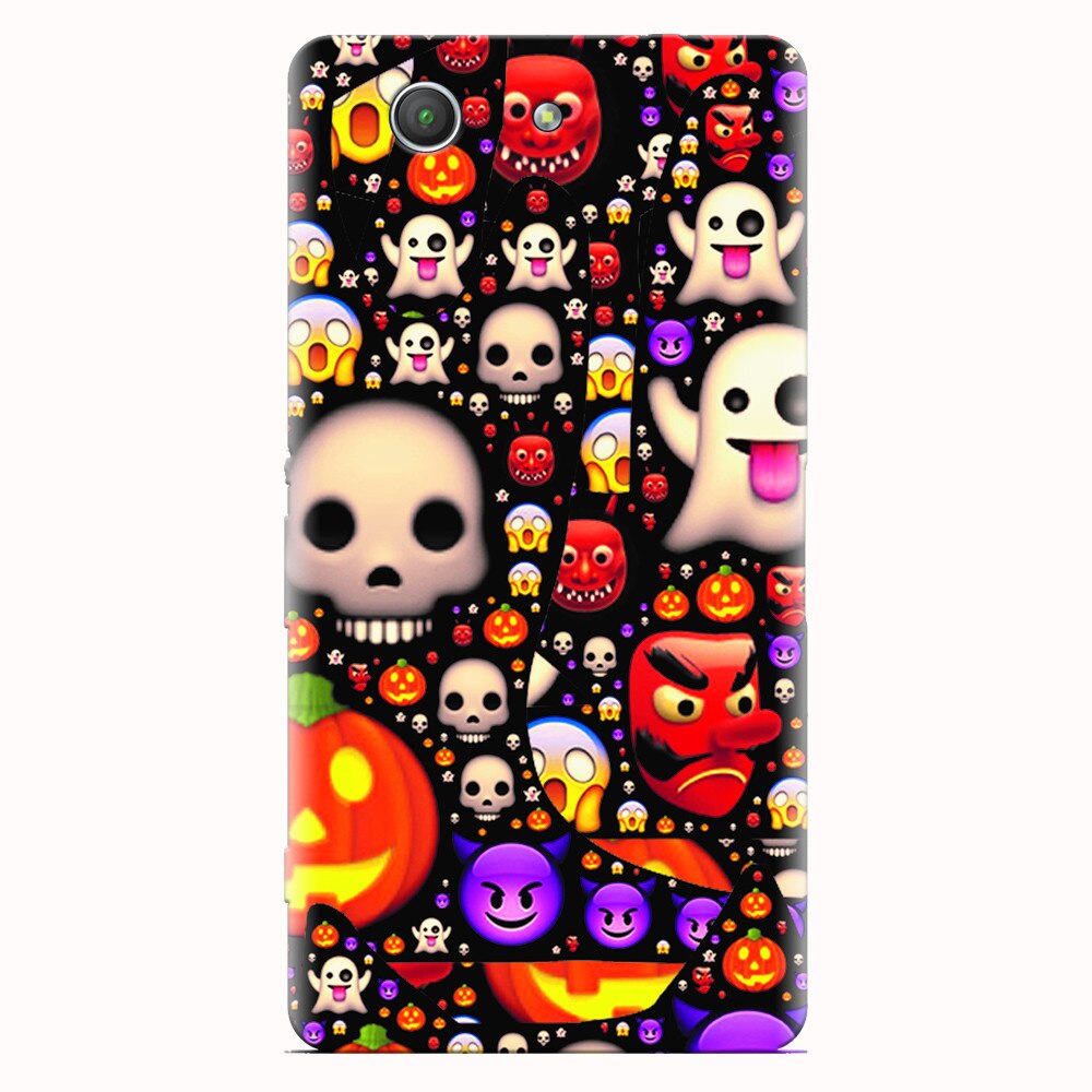 Husa silicon pentru Sony Xperia Z3 mini, Emoji Mess