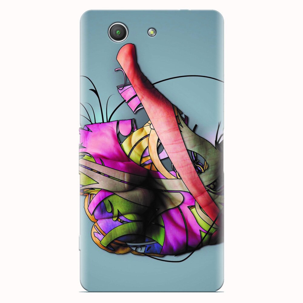 Husa silicon pentru Sony Xperia Z3 mini, Beautiful Hand Art