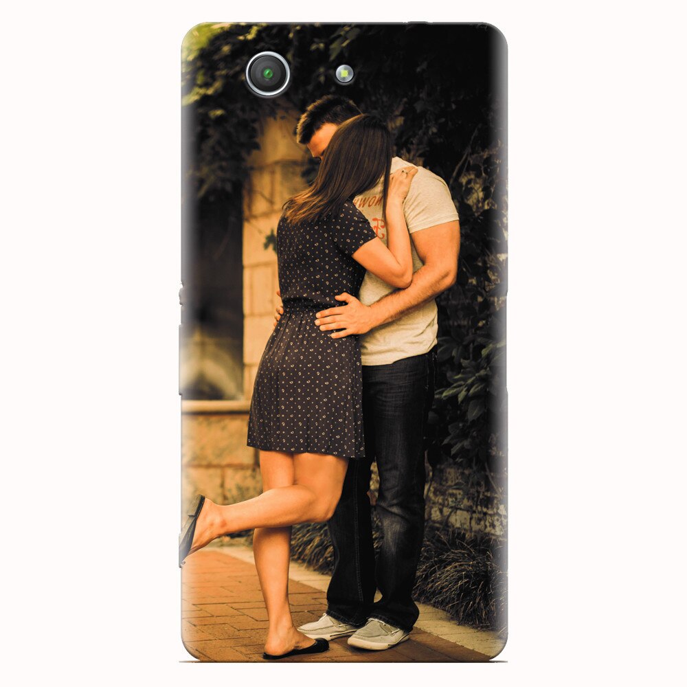 Husa silicon pentru Sony Xperia Z3 mini, Couple Kiss