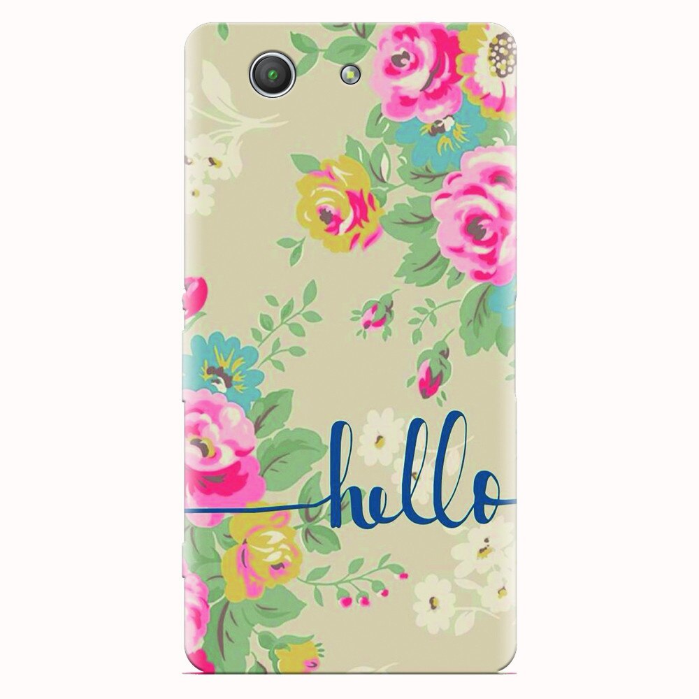 Husa silicon pentru Sony Xperia Z3 mini, Cute Flower Phone