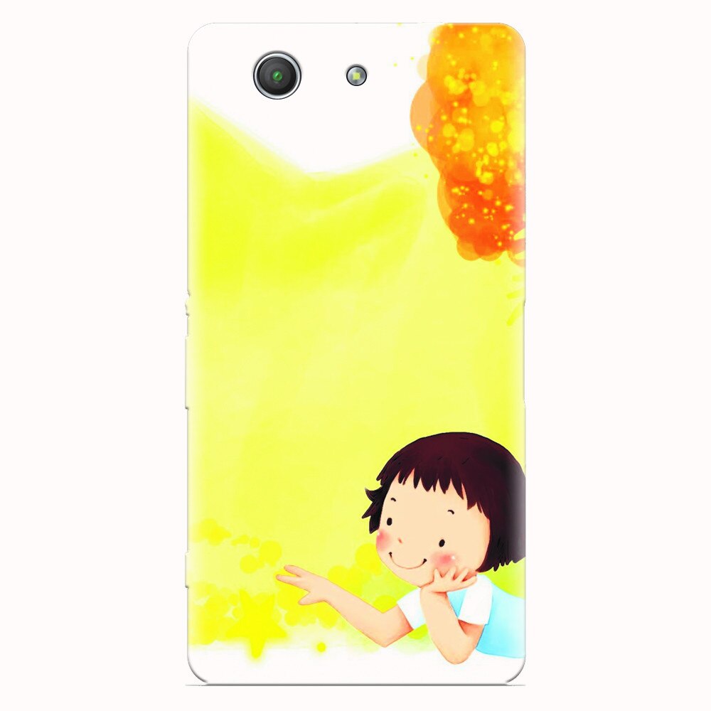 Husa silicon pentru Sony Xperia Z3 mini, Child Autumn Paint Hd