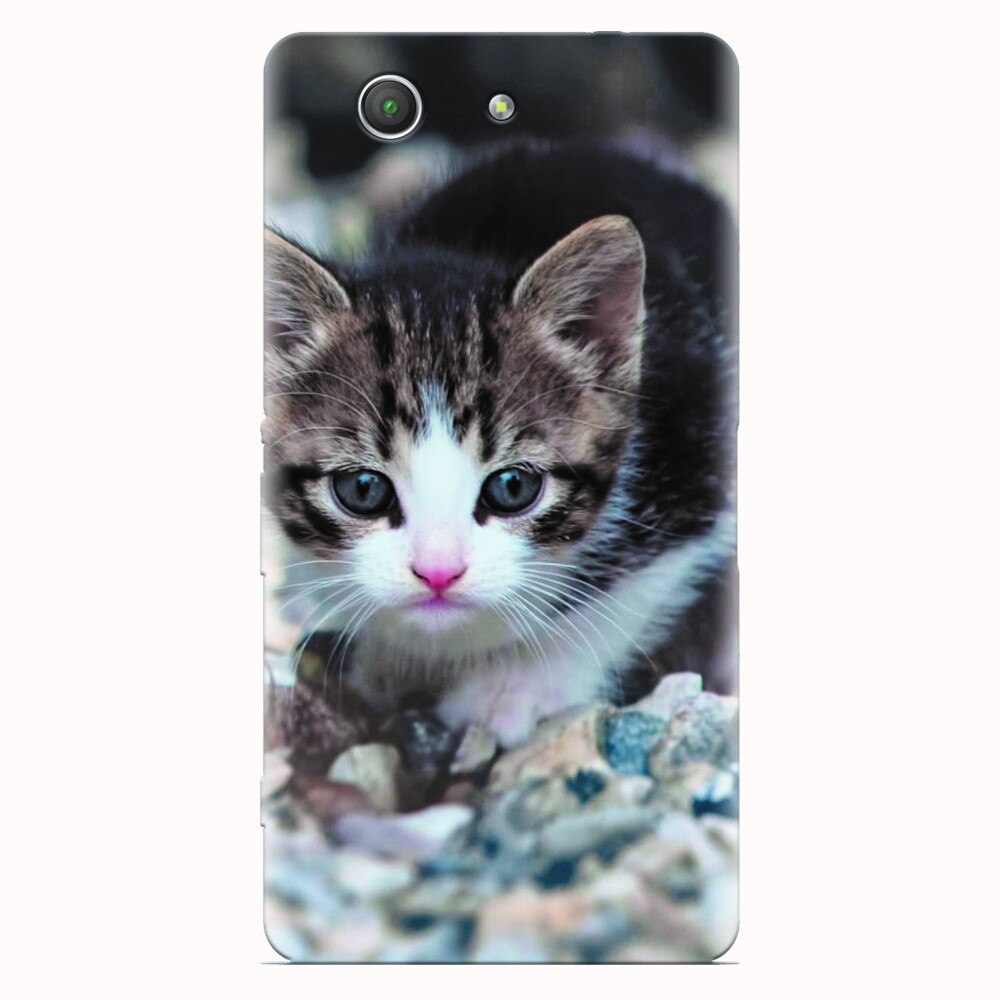 Husa silicon pentru Sony Xperia Z3 mini, Animal Cat