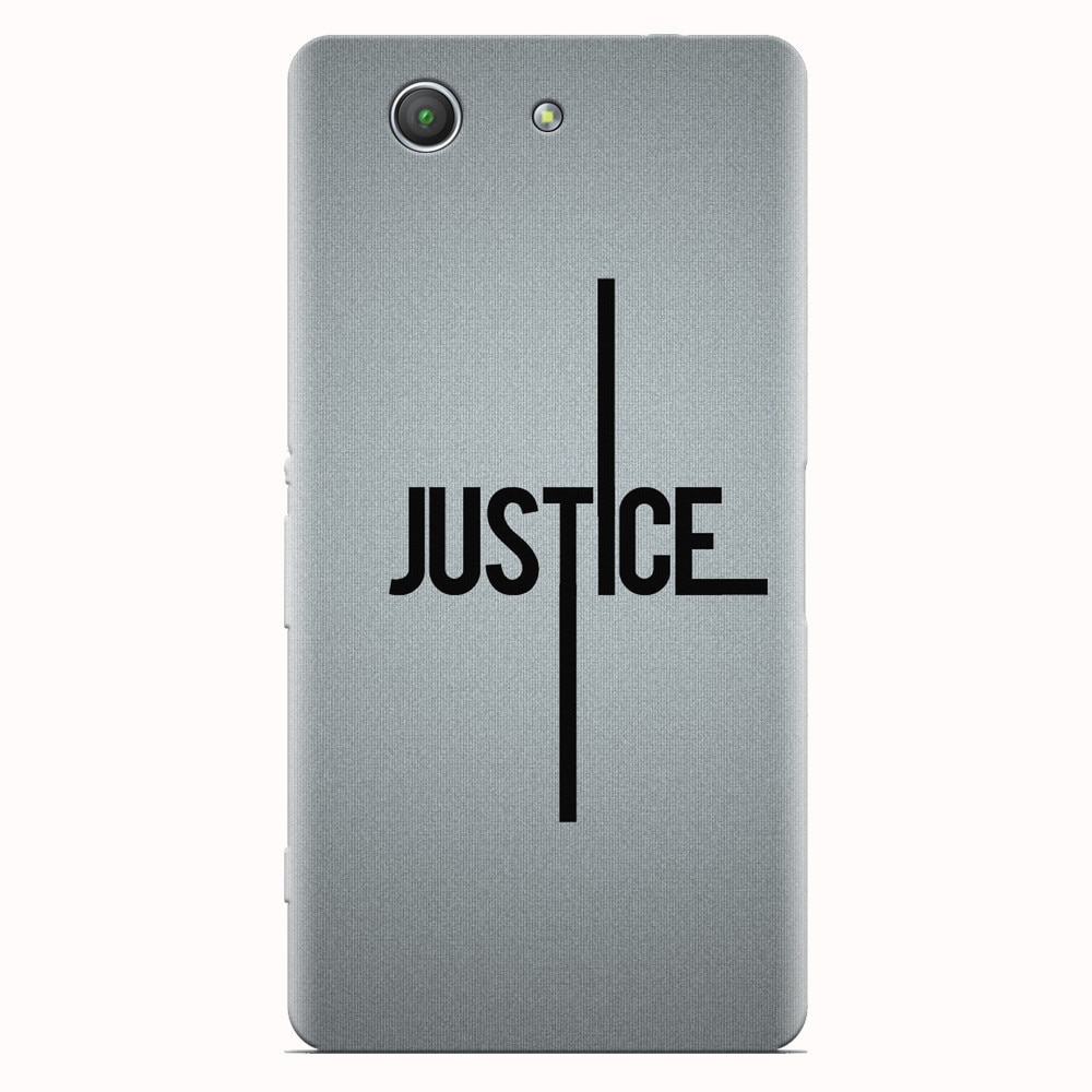Husa silicon pentru Sony Xperia Z3 mini, Amir Justice Minimalistic Nubheebuccus Text