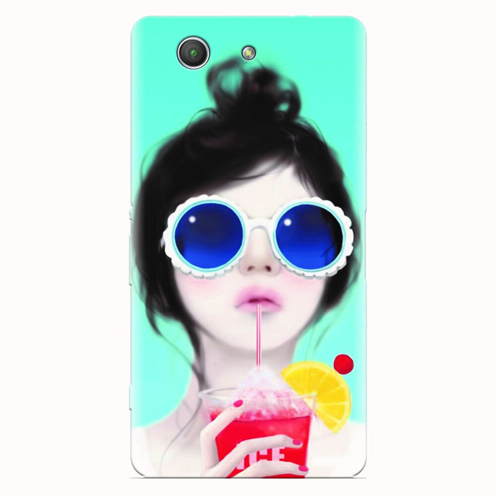 Husa silicon pentru Sony Xperia Z3 mini, Cute Girly 001