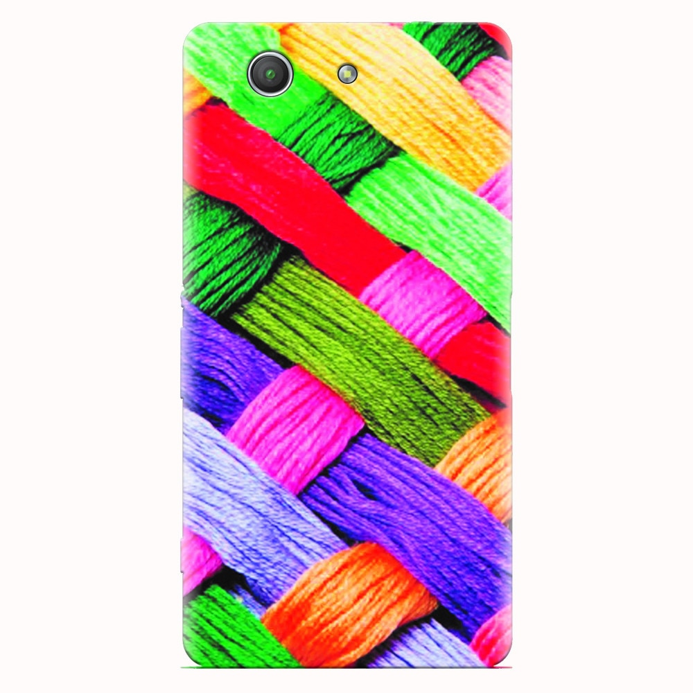 Husa silicon pentru Sony Xperia Z3 mini, Colorful Woolen Art