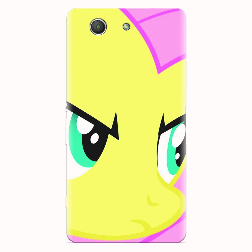 Husa silicon pentru Sony Xperia Z3 mini, Close Up Fluttershy My Little Pony Friendship Is Magic