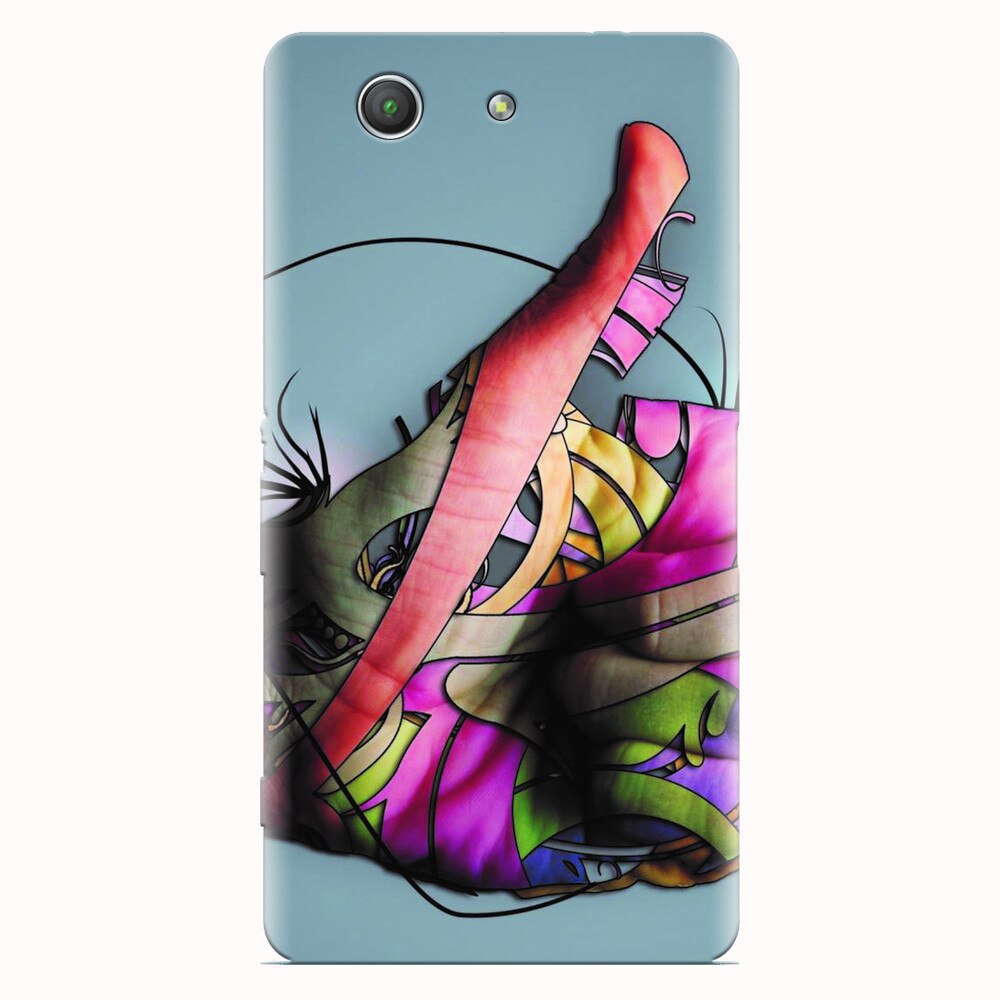 Husa silicon pentru Sony Xperia Z3 mini, Abstract Minimalistic Hands