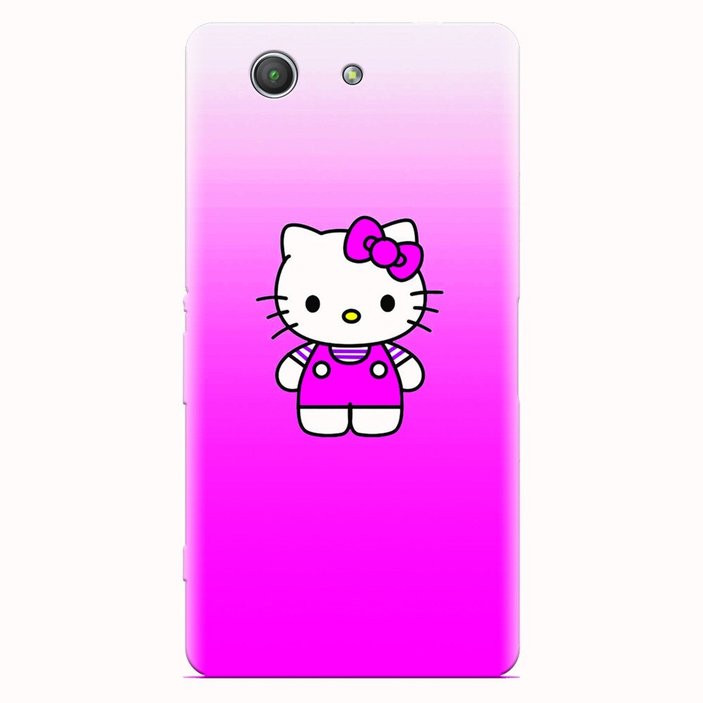 Husa silicon pentru Sony Xperia Z3 mini, Cute Pink Catty