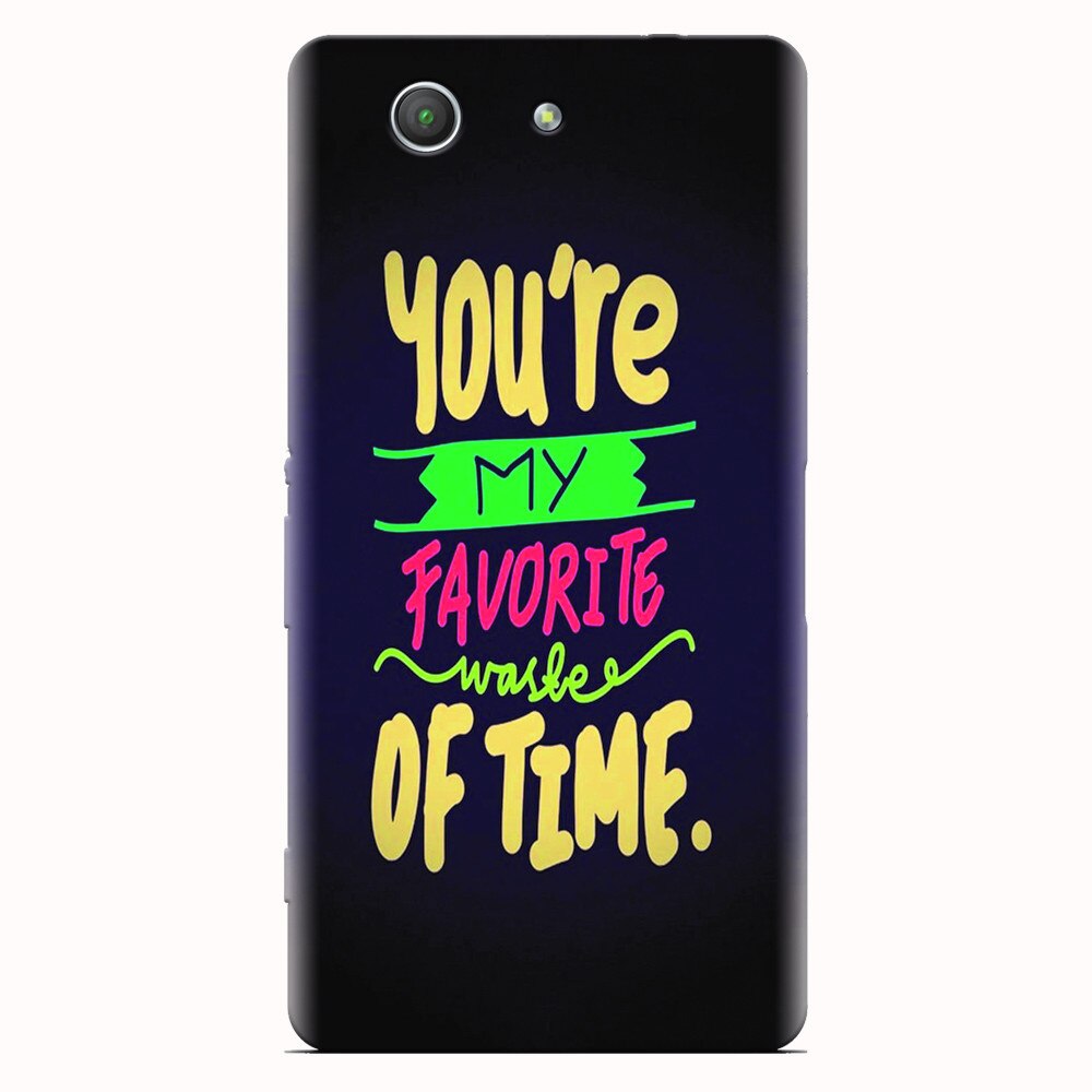 Husa silicon pentru Sony Xperia Z3 mini, My Favorite Waste Of Time