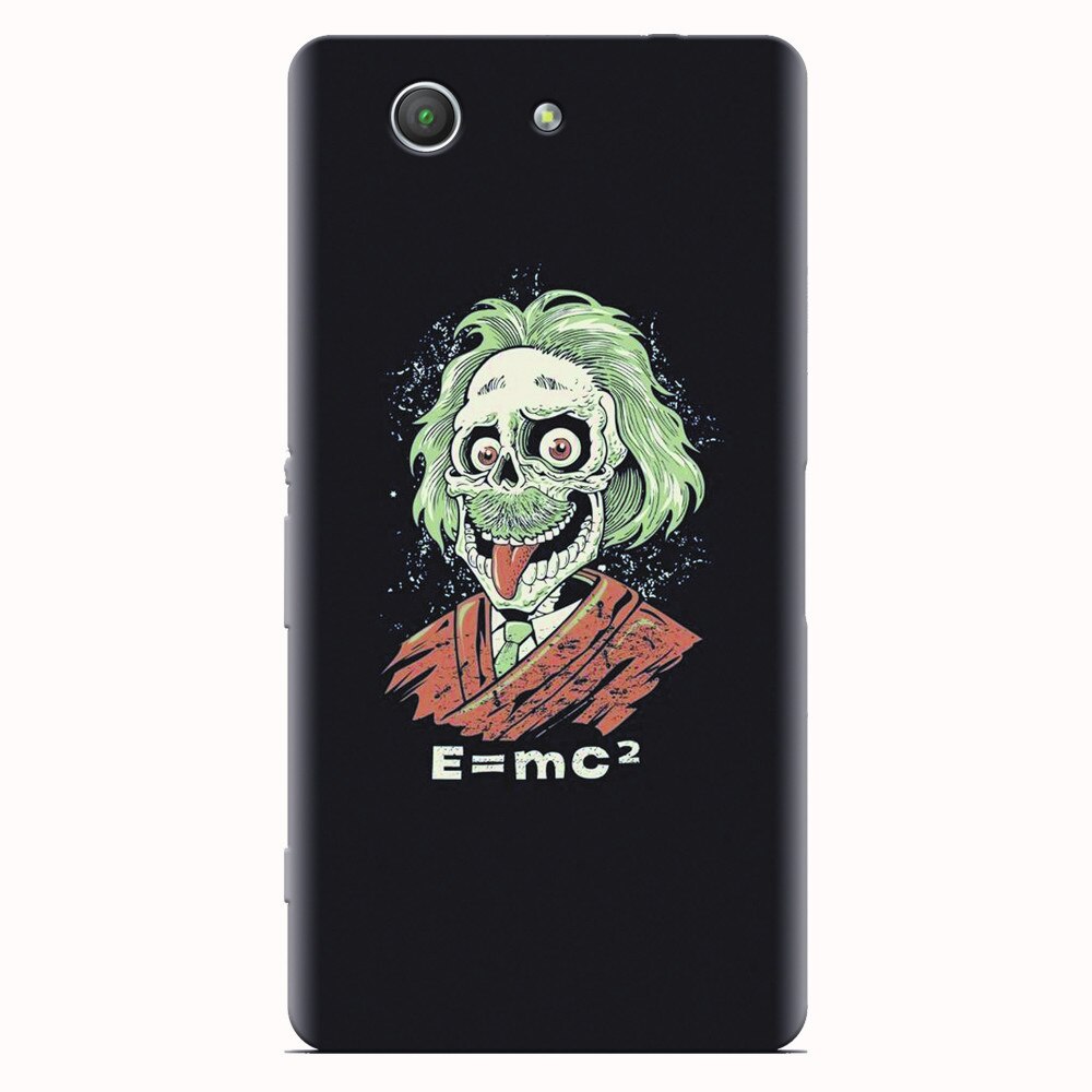 Husa silicon pentru Sony Xperia Z3 mini, Albert Einstein Caricature