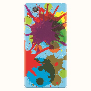 Husa silicon pentru Sony Xperia Z3 mini, Holi Splash Husa silicon pentru Sony Xperia Z3 mini, Holi Splash