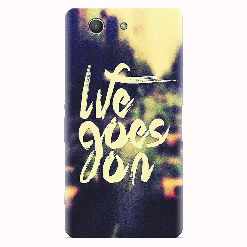 Husa silicon pentru Sony Xperia Z3 mini, Life Goes On