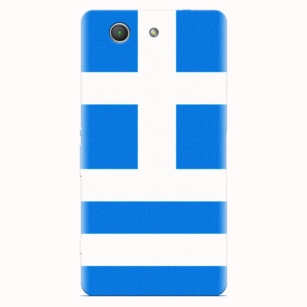 Husa silicon pentru Sony Xperia Z3 mini, Greece Flag
