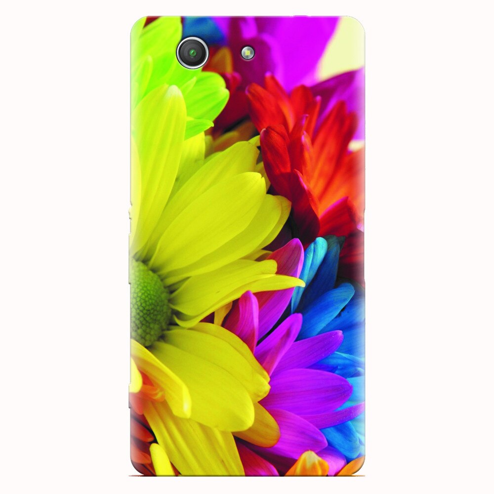 Husa silicon pentru Sony Xperia Z3 mini, Flower