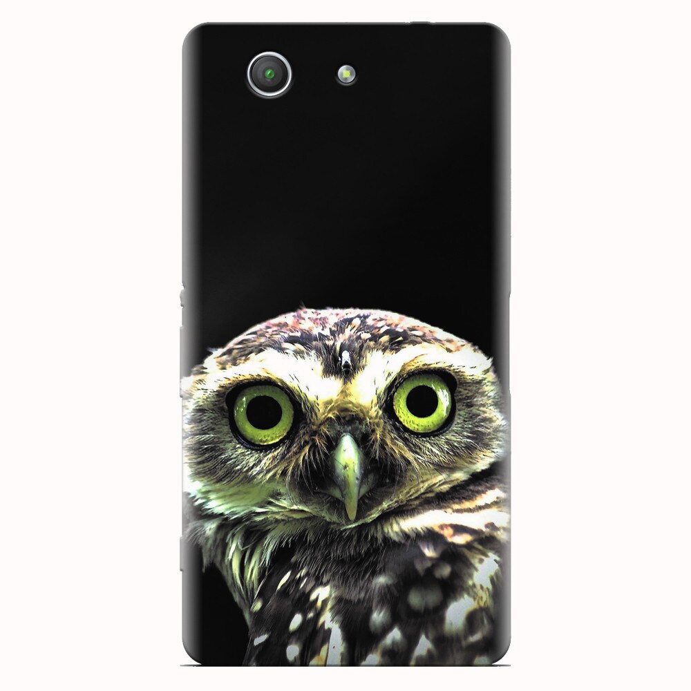 Husa silicon pentru Sony Xperia Z3 mini, Owl In The Dark