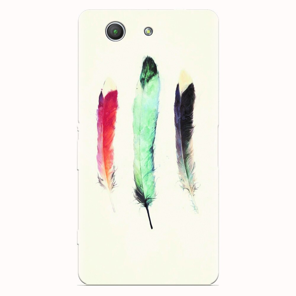 Husa silicon pentru Sony Xperia Z3 mini, Three Feathers